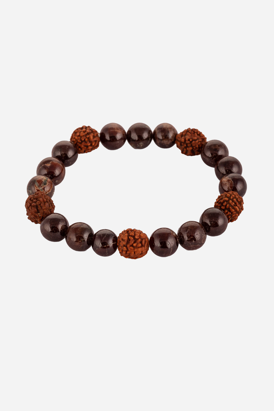 Rudraksha And Tiger Eye Wellness Bracelet