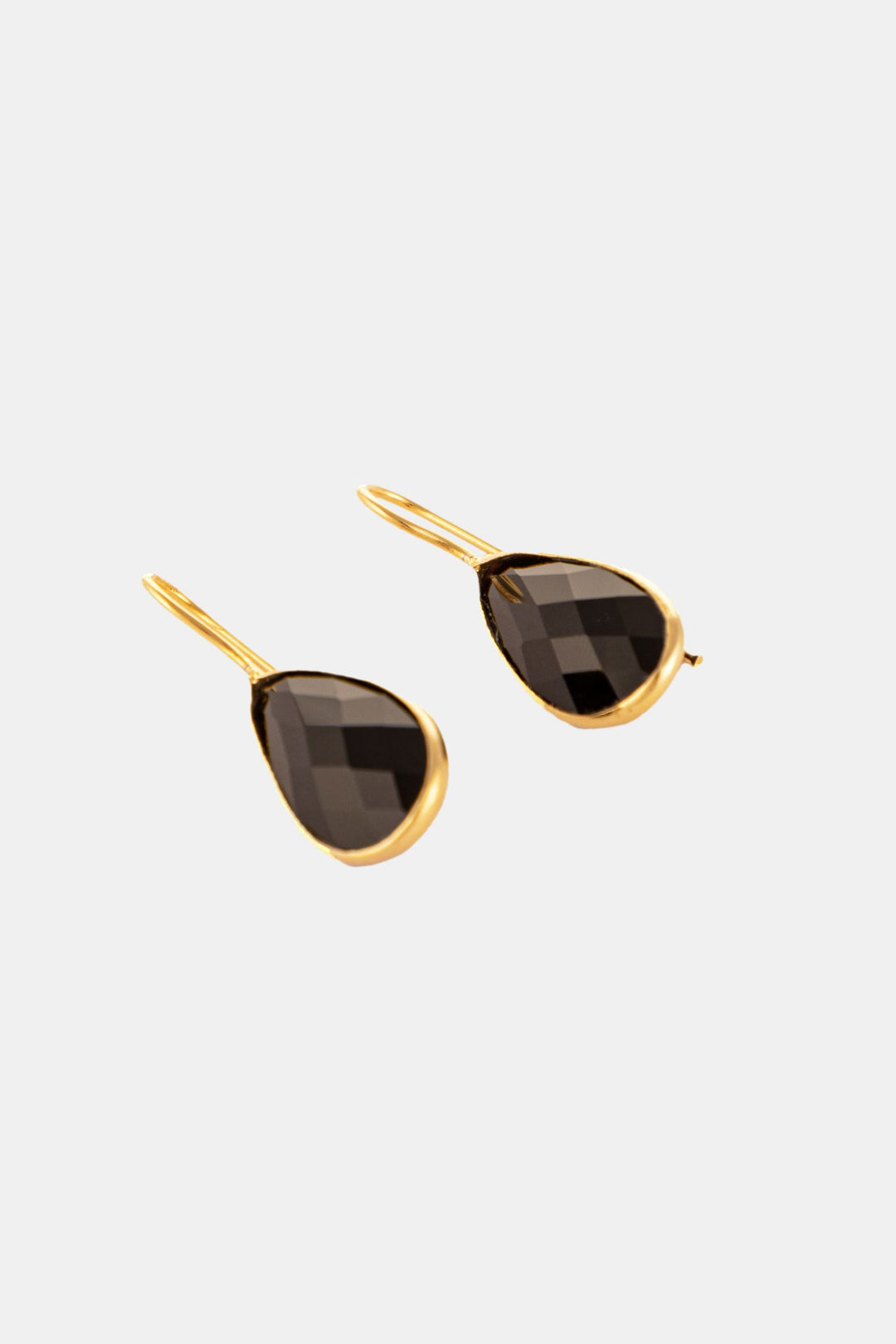 Sooty Black Colour Hook Earrings