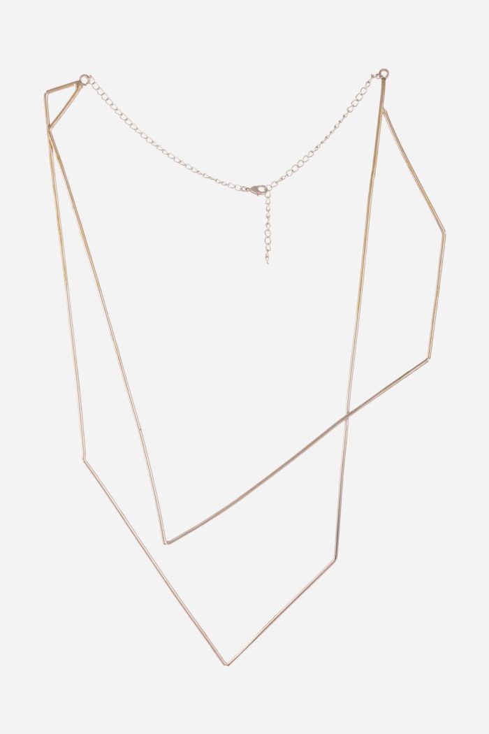 Two Layered Silver Necklace