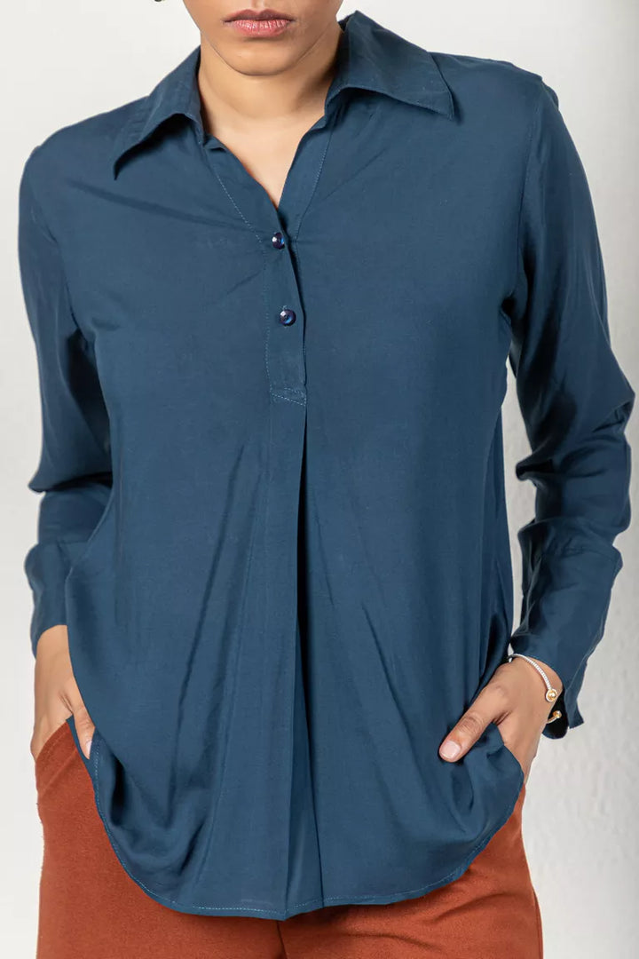 peacock-blue-shirt