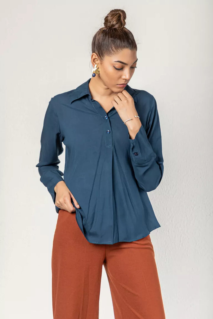 peacock-blue-shirt