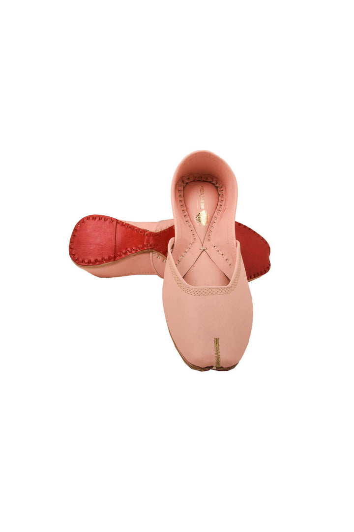 Pink Faux Leather Jutti