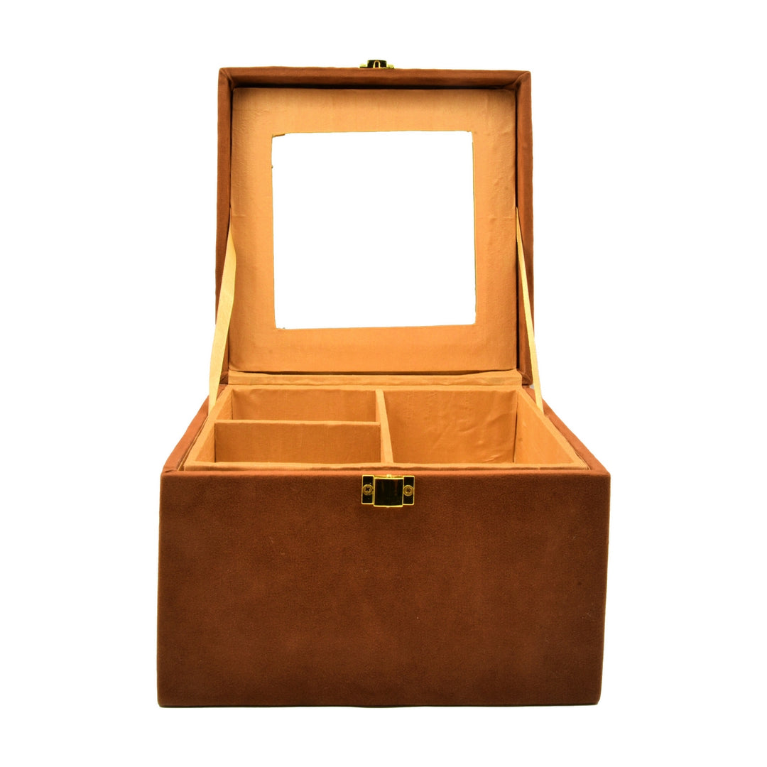 Digital Folk Print Suitcase Clutch