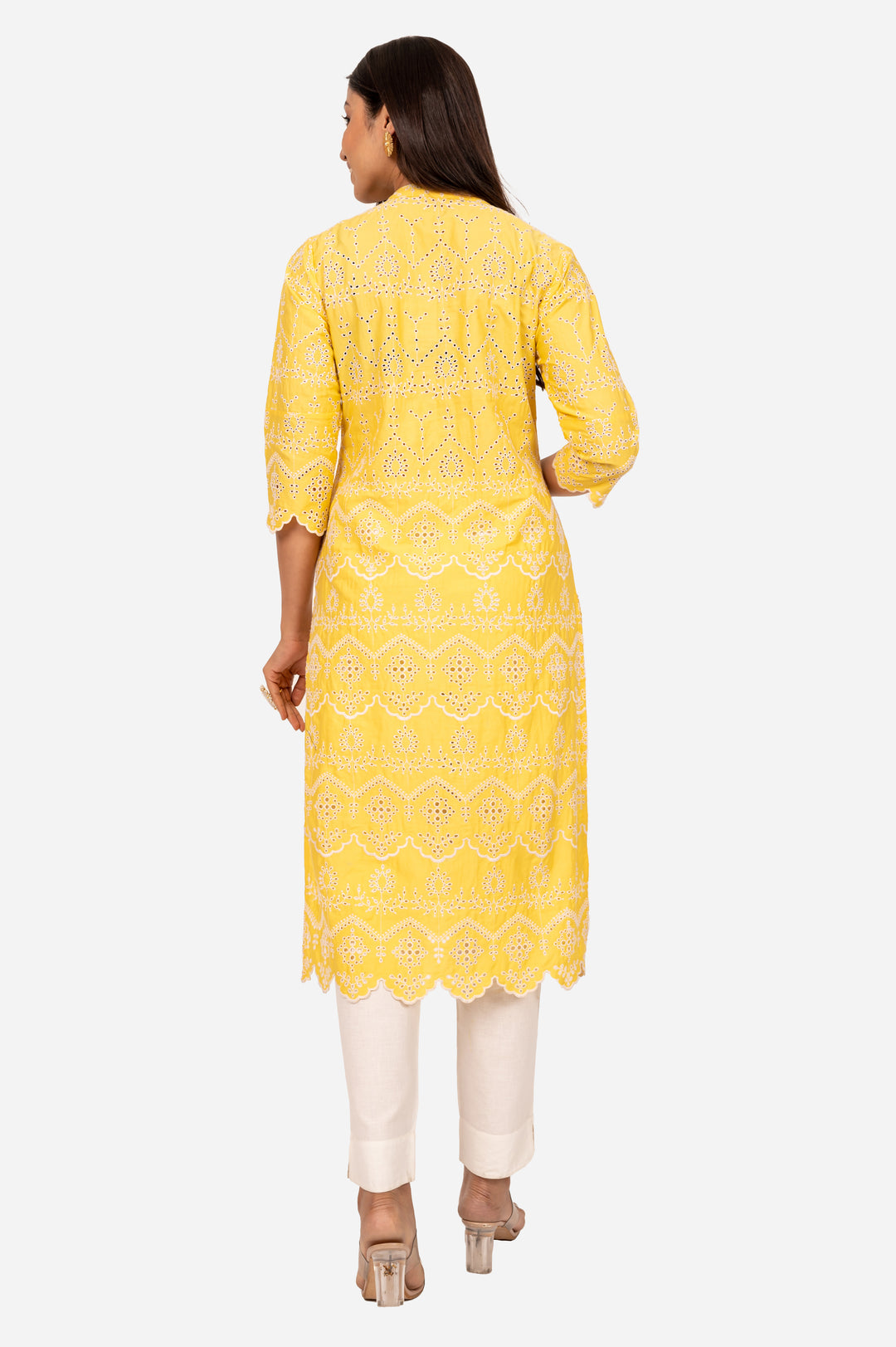 Yellow chicken kurta