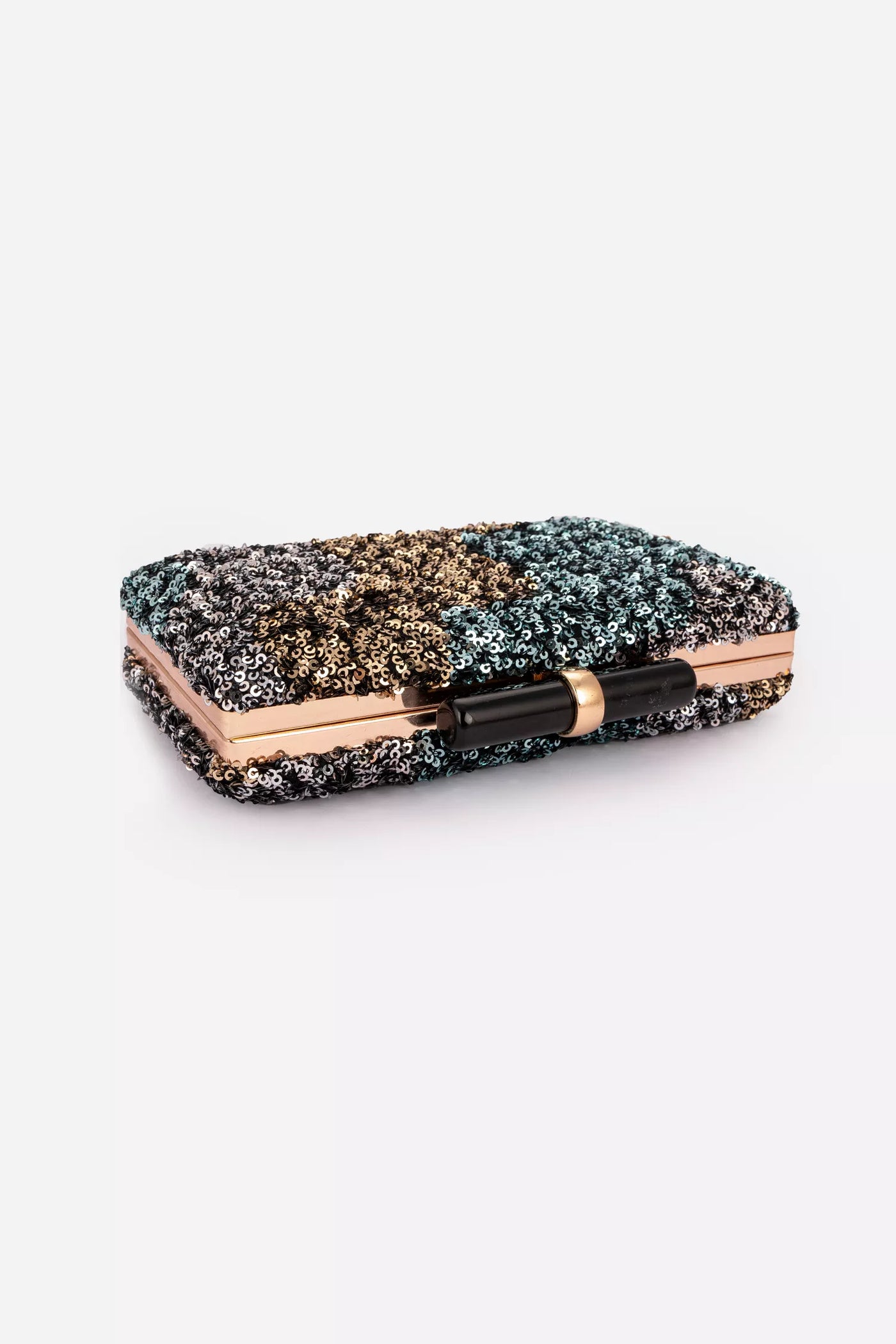Blue And Brown Clutch Bag