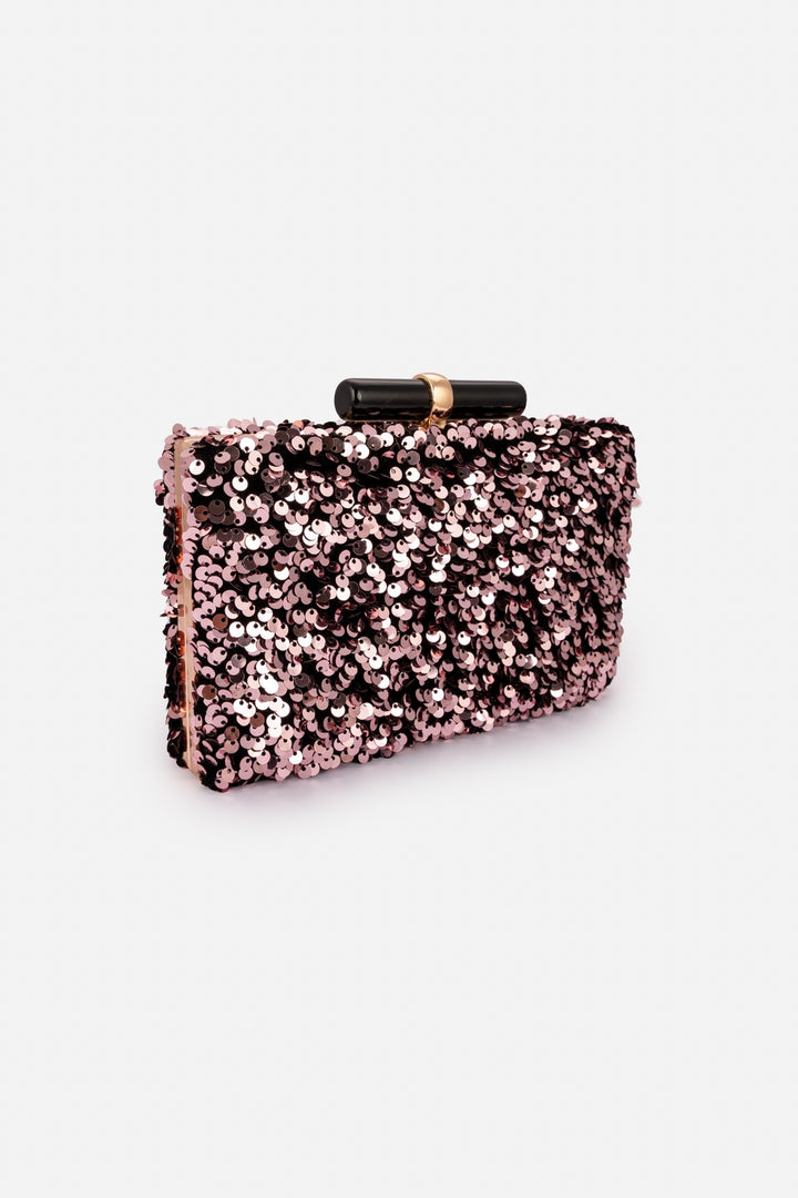 Black And Rose Gold Clutch