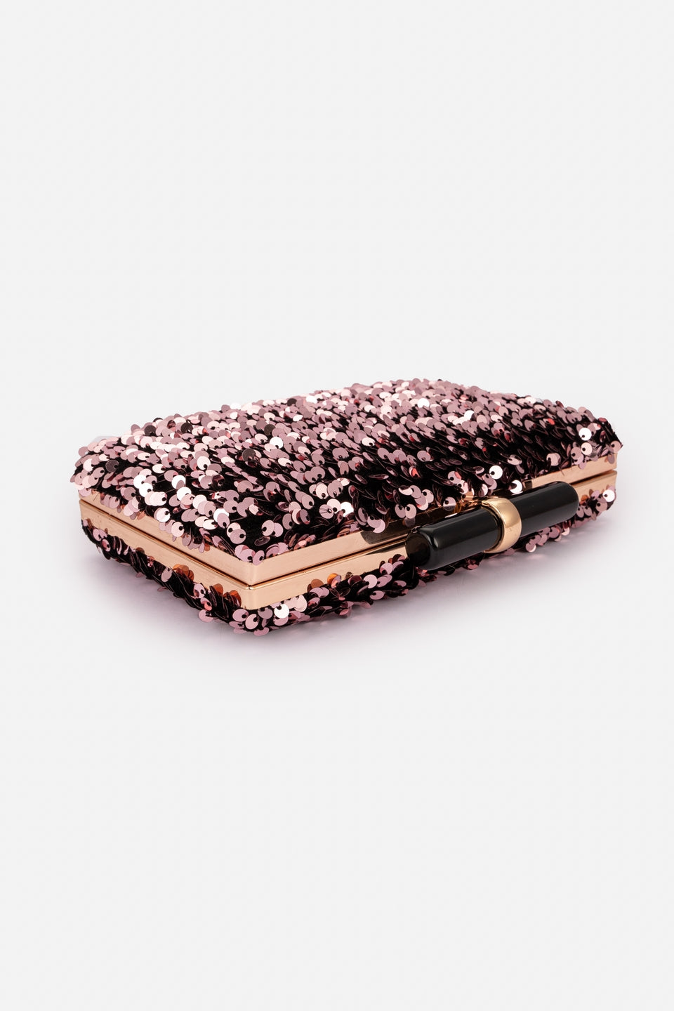 Black And Rose Gold Clutch