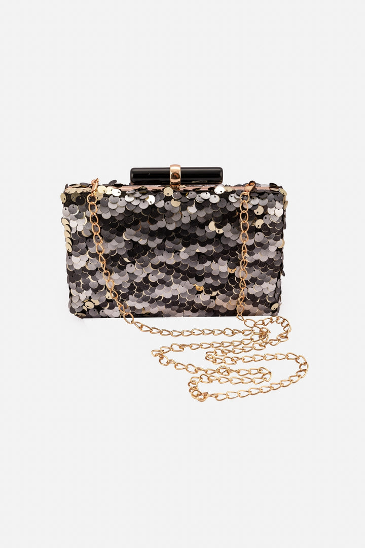 Black And Silver Clutch