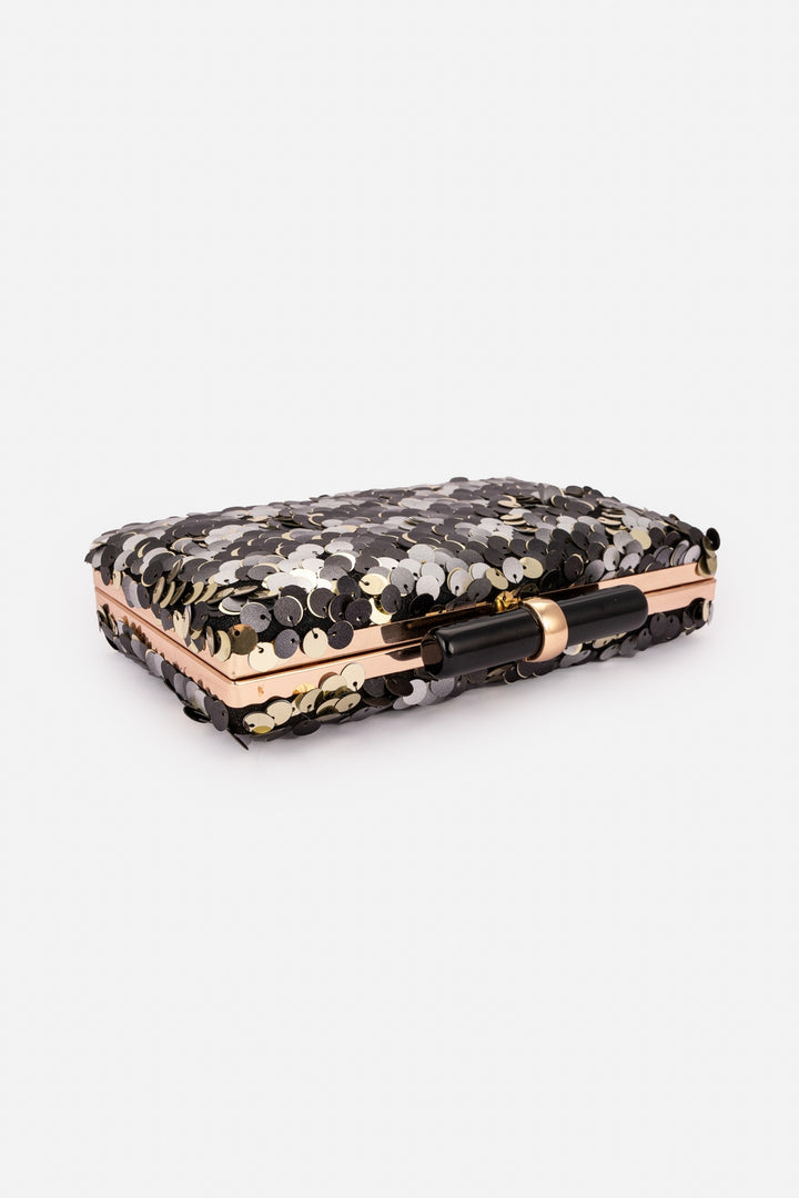 Black And Silver Clutch