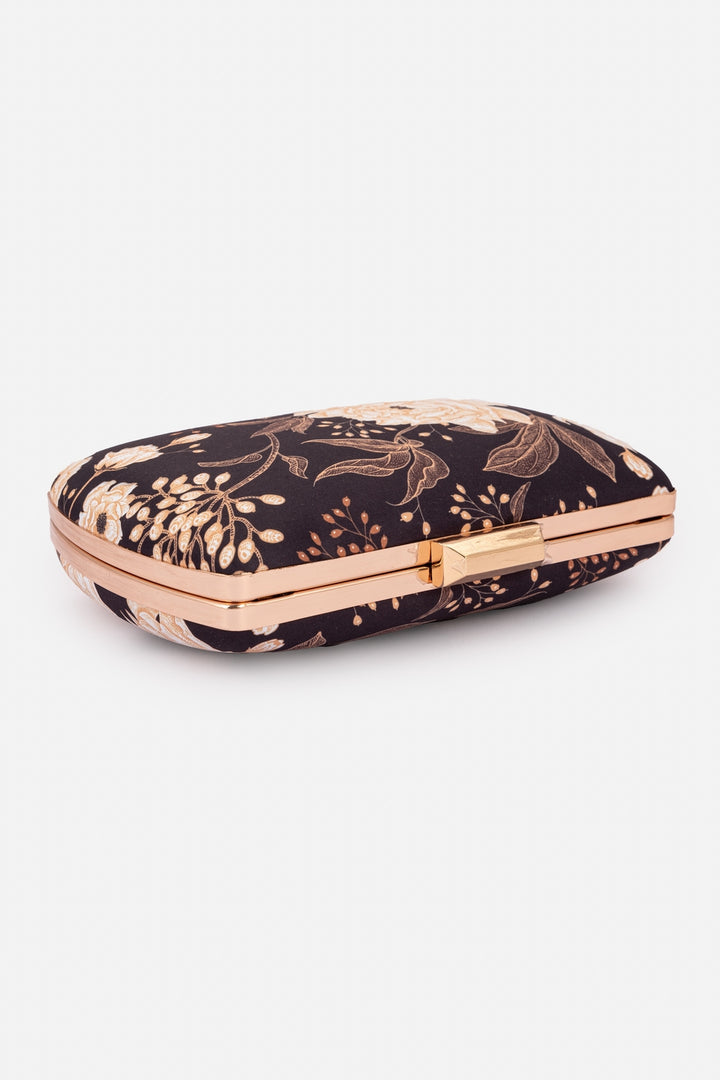 Black And Cream Clutch Bag