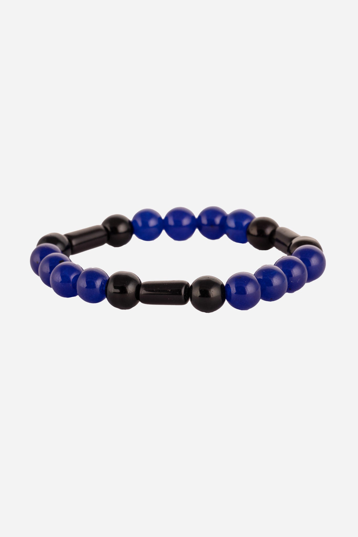 Dark Blue Beaded Bracelet For Wellness