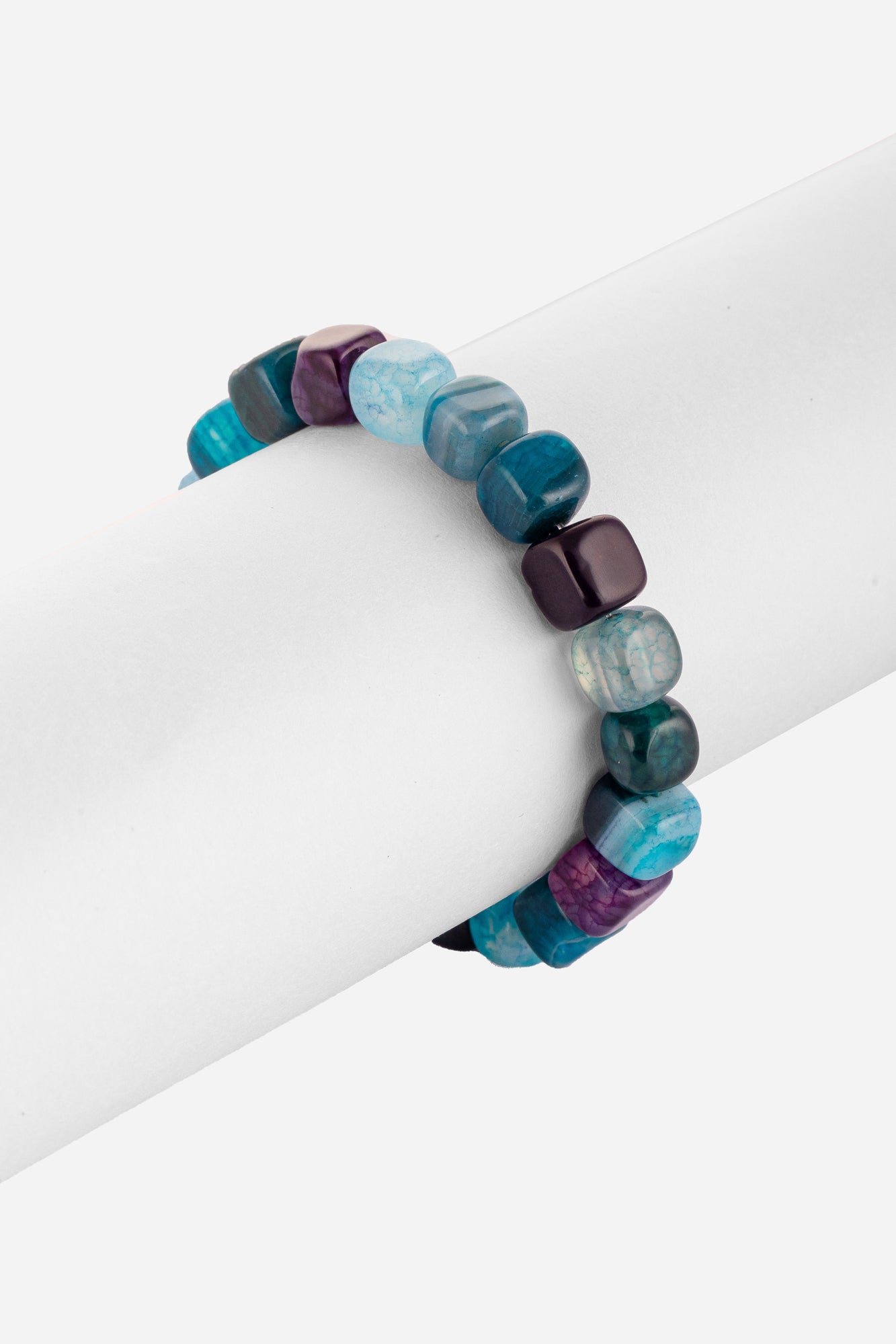 aqua blue stones beaded bracelet