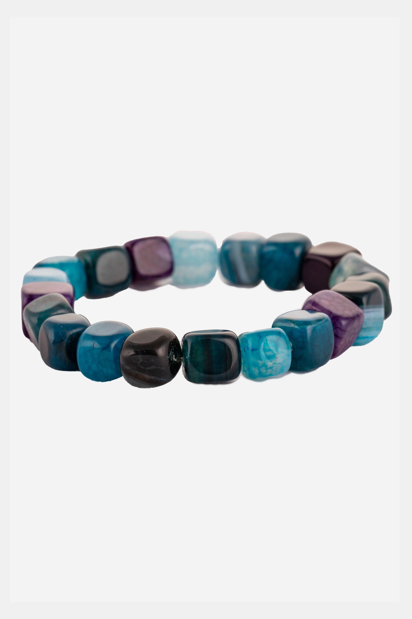 aqua blue stones beaded bracelet