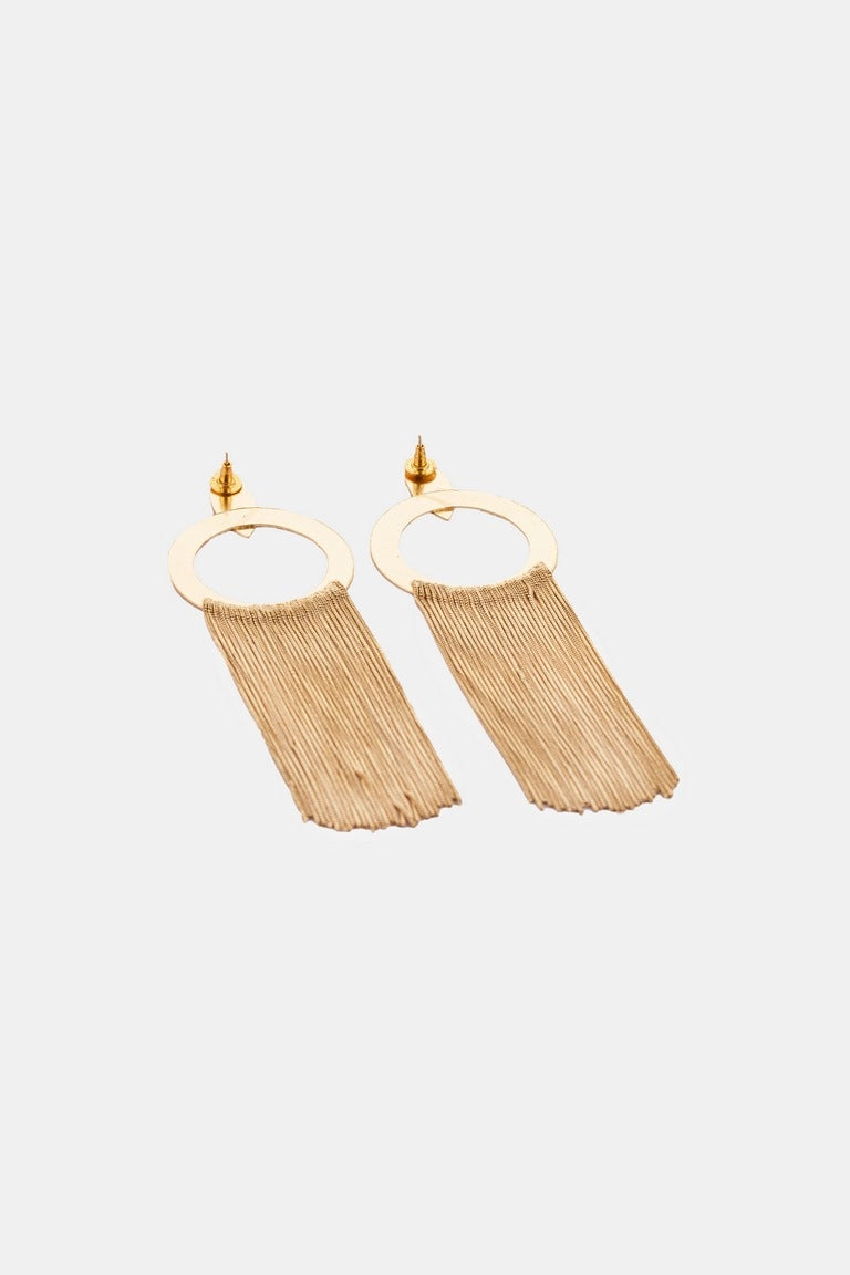 Marquise Top Golden Dangling Earrings