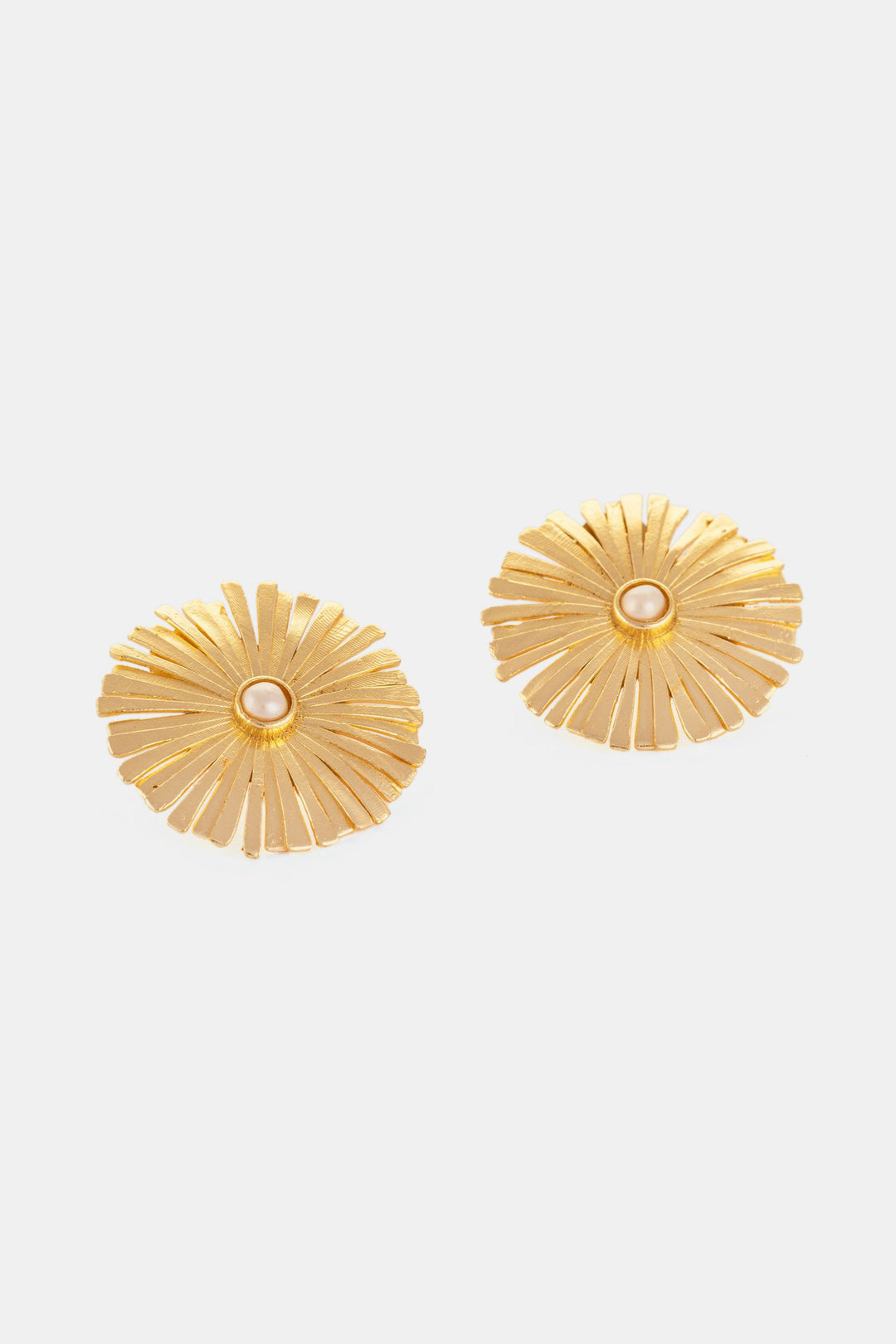 Sea Water Pearl Floral Studs