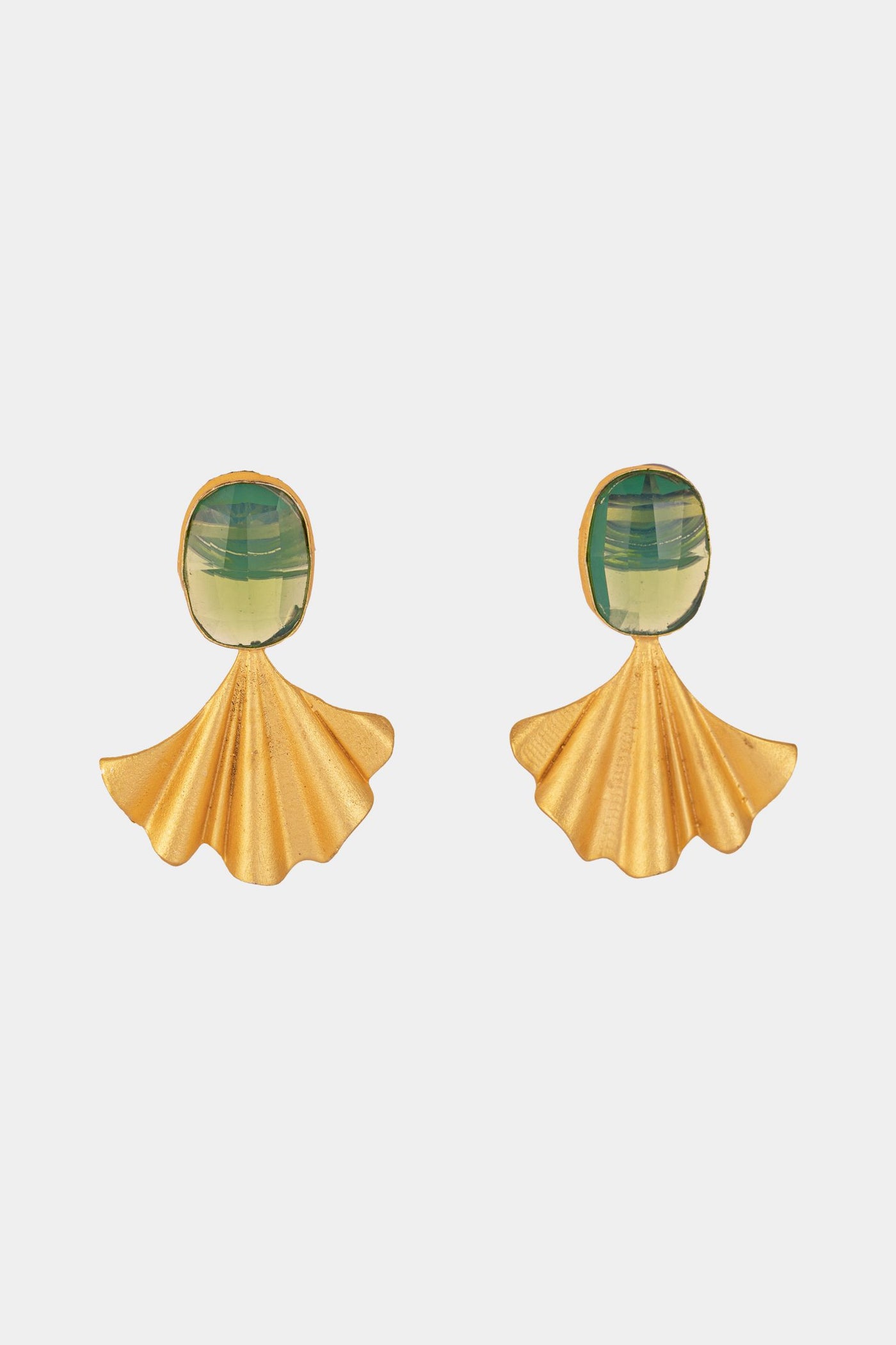 Crumpled Seashell Earring