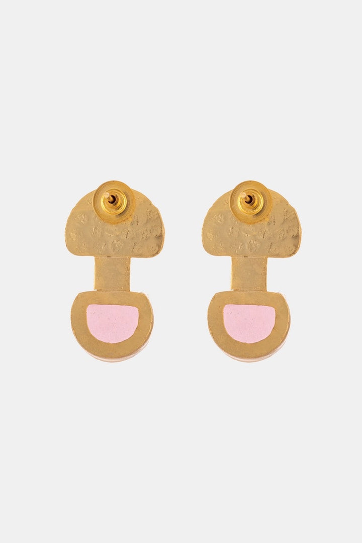 Upside Down Brass Earrings