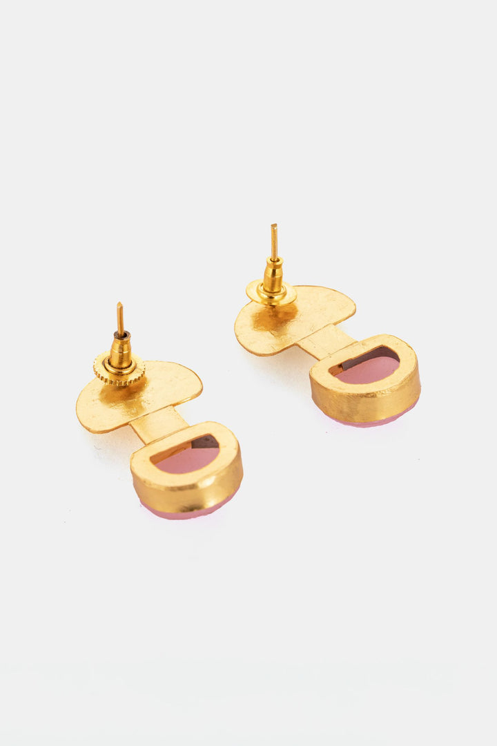 Upside Down Brass Earrings