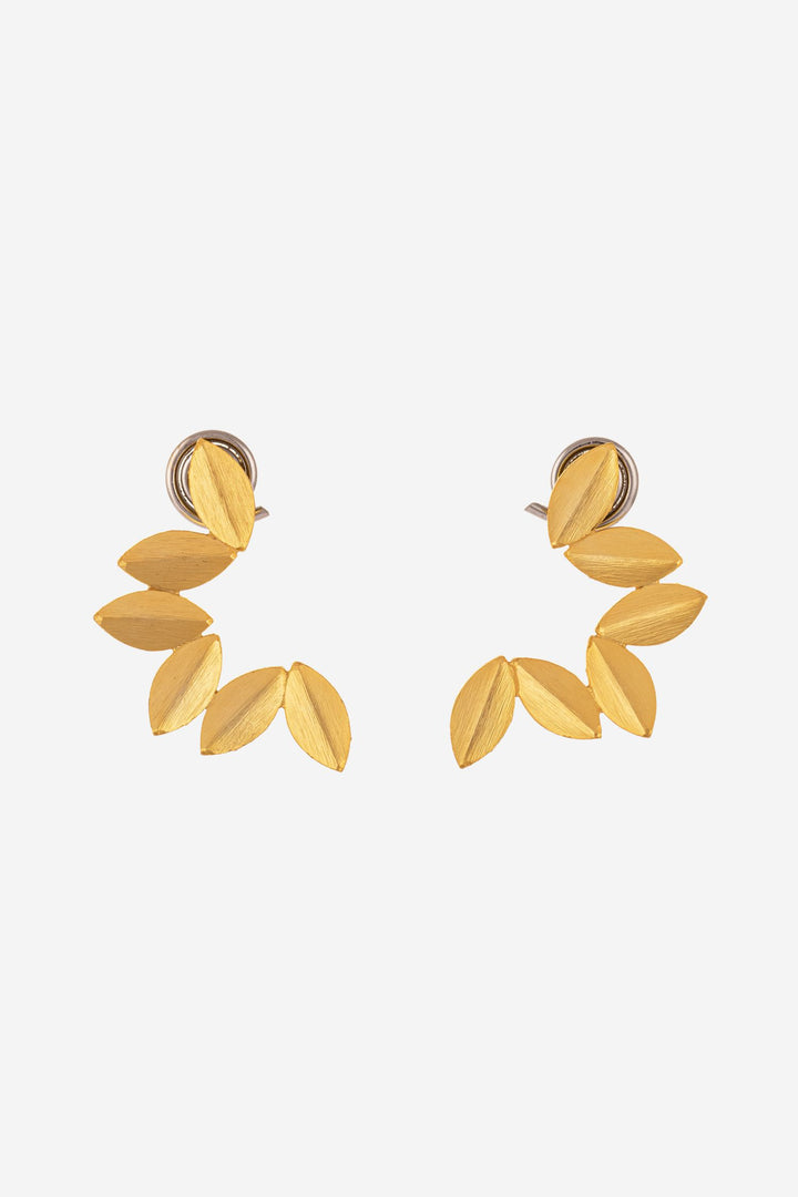 Party Wear Golden Leaves Dangler