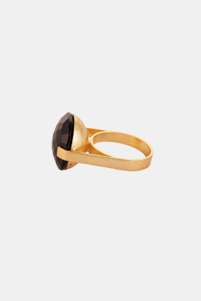 Onyx One Stone Fashion Ring