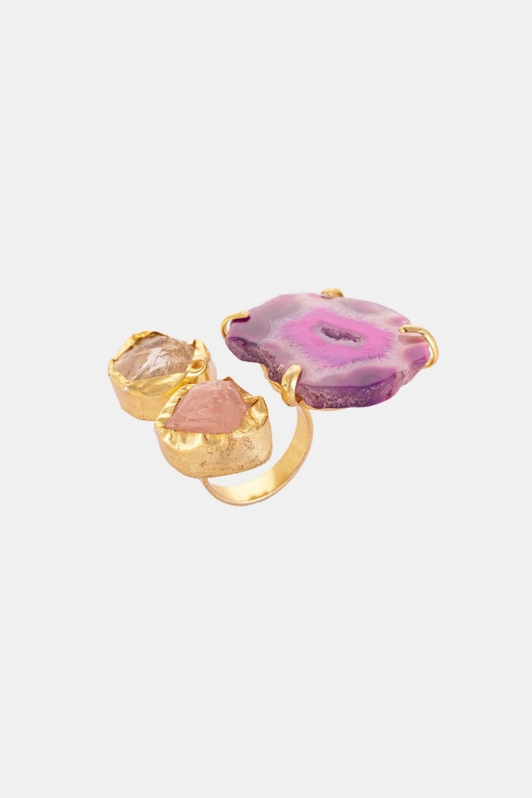 Pink Stone Fashion Ring