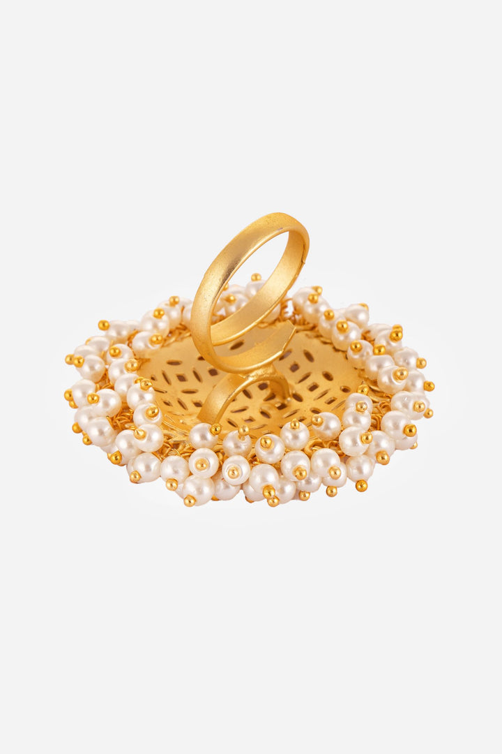 Intricate Jaali Work Hand Ring