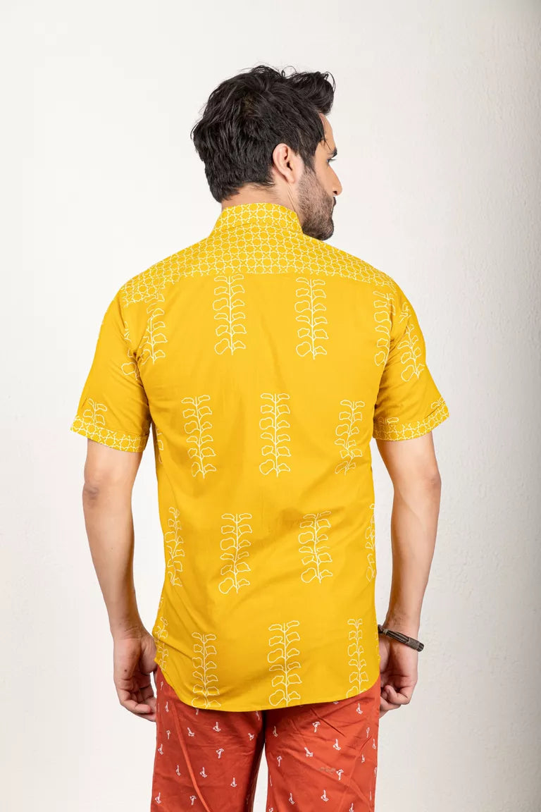 Mustard Printed Shirt