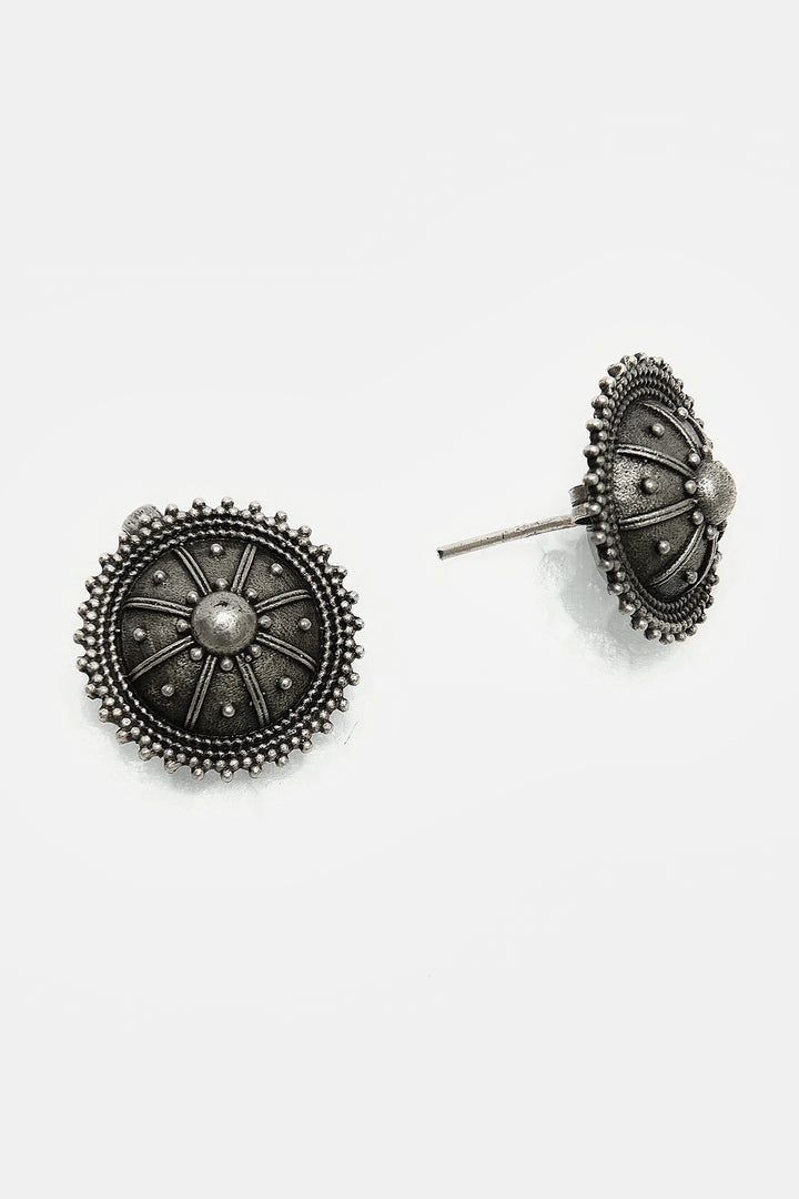 Boho Style Silver Studs