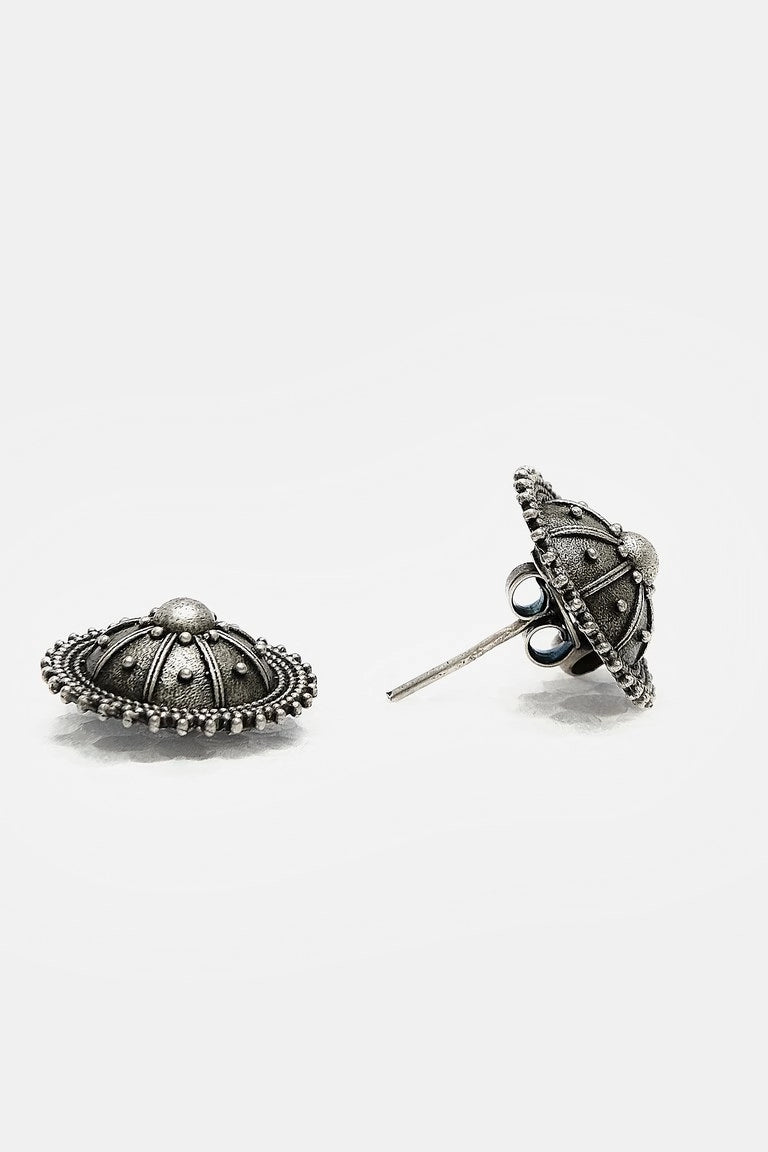 Boho Style Silver Studs