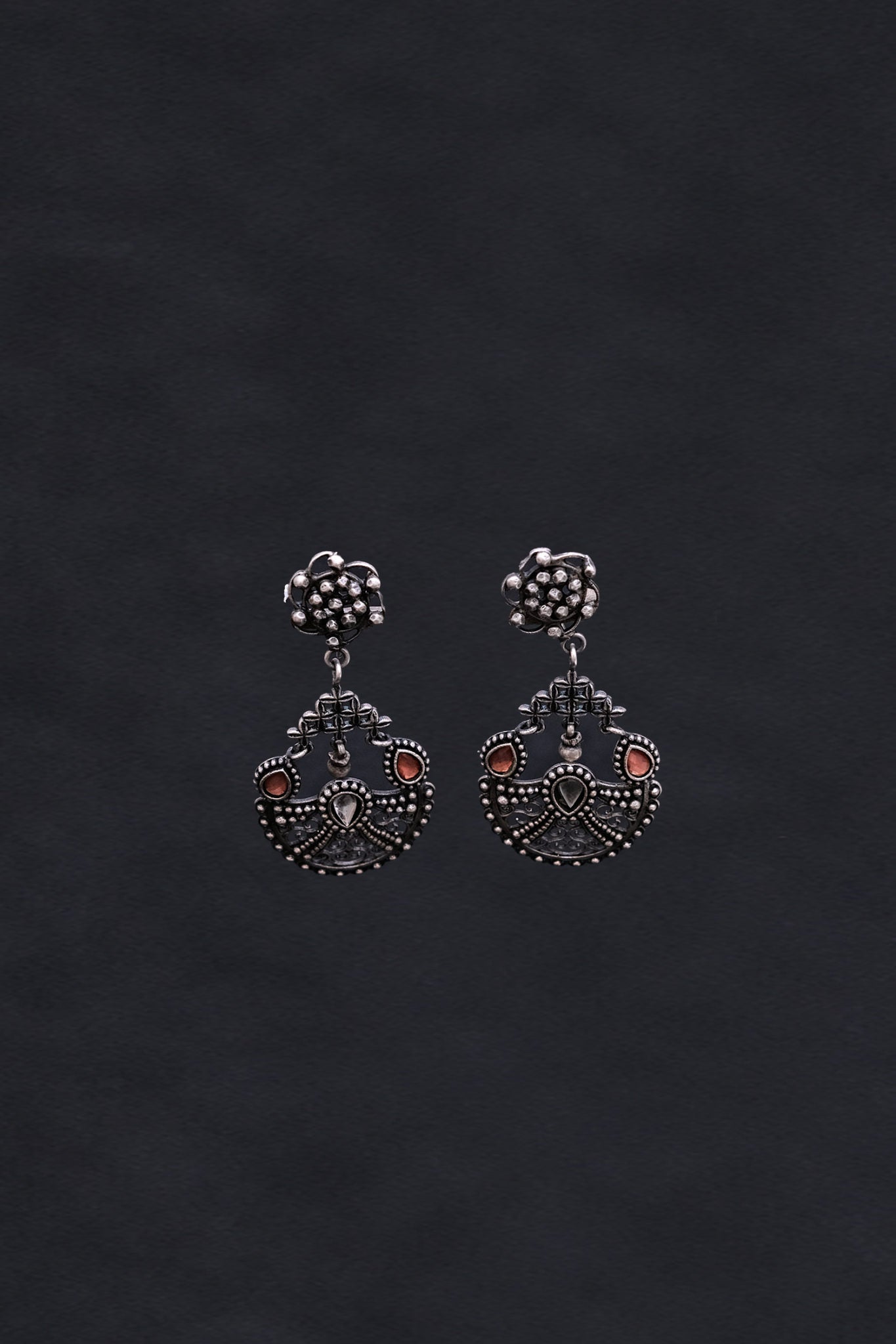Mughal Inspired Jaali Work Earrings