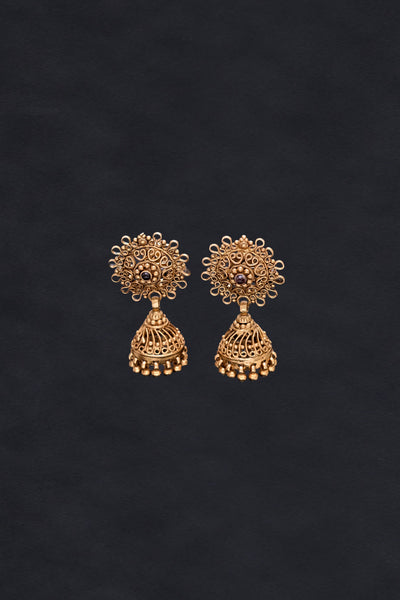 Exotic And Shiny Flower Shaped Jhumkis