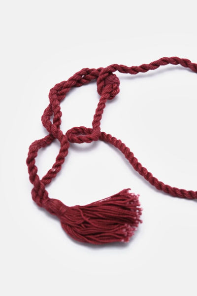Red Threaded Temple Jewellery Necklace