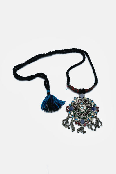 Colourful Meenakari And Mirror Work Necklace