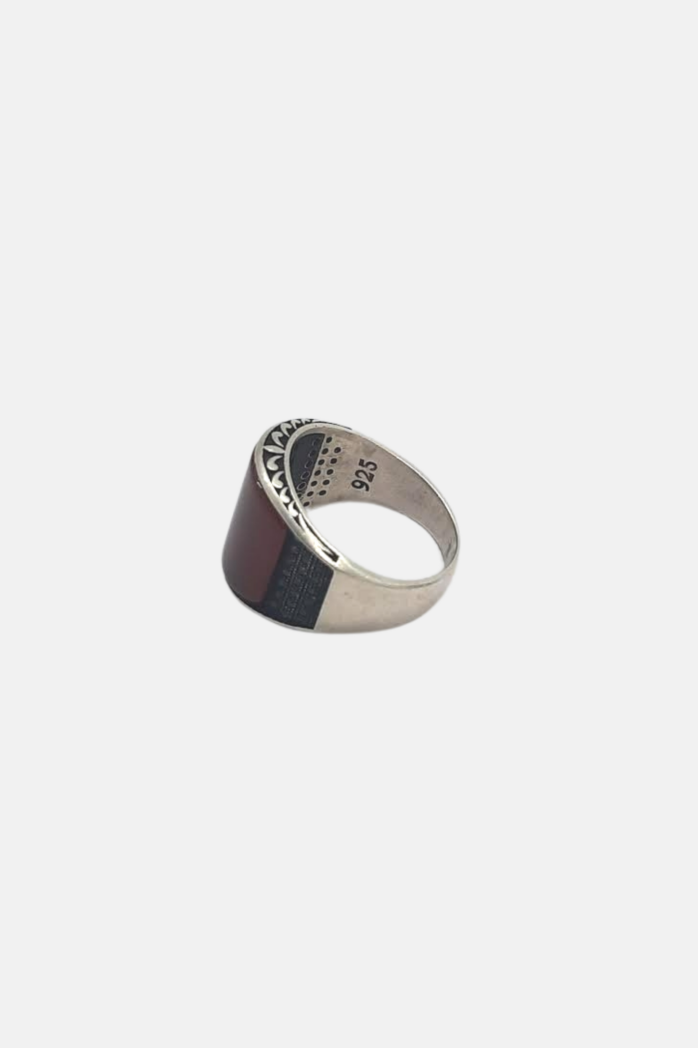 Red Stone Oval Shaped Stylish Ring