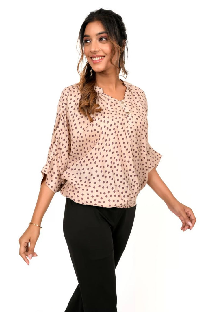 Iced Mocha Polka Dotted Top