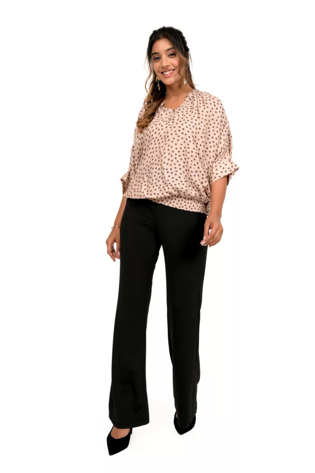 Iced Mocha Polka Dotted Top