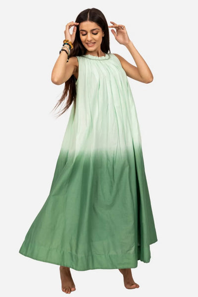 Mint green ombre dress