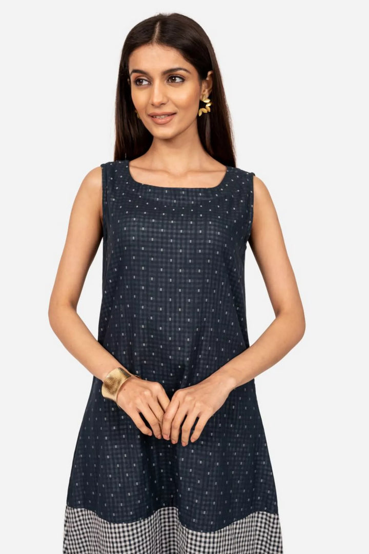 Navy Blue Mix And Match Dress