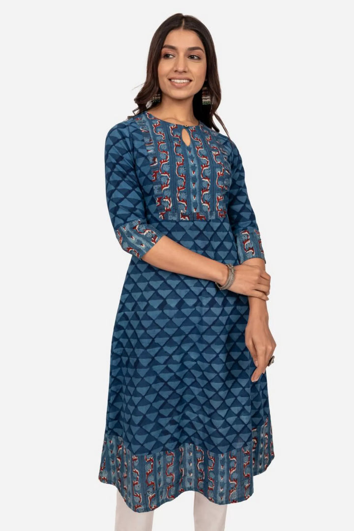 Indigo Daboo Print Kurta