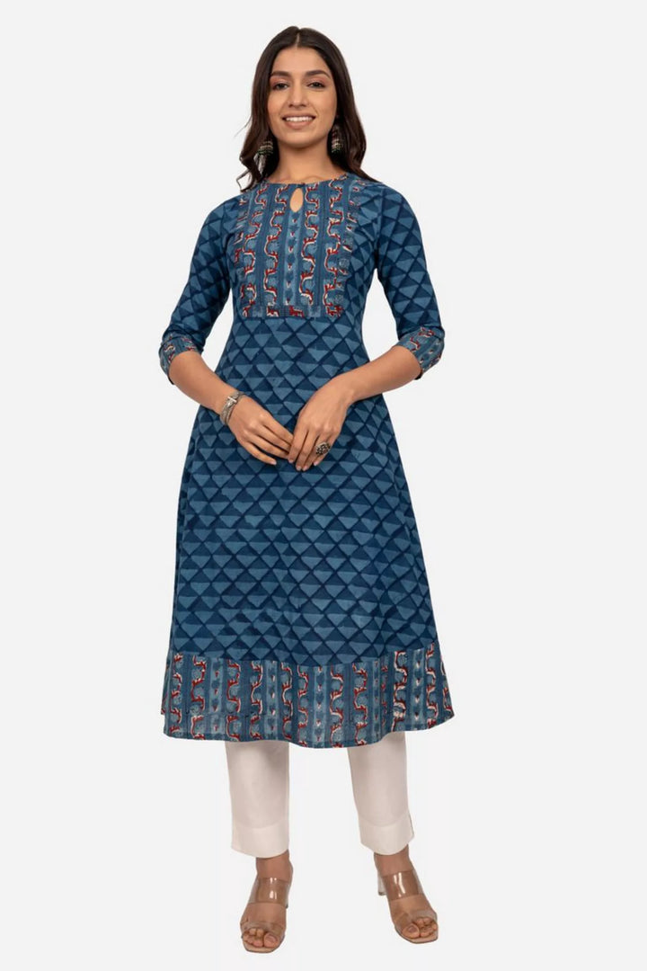 Indigo Daboo Print Kurta