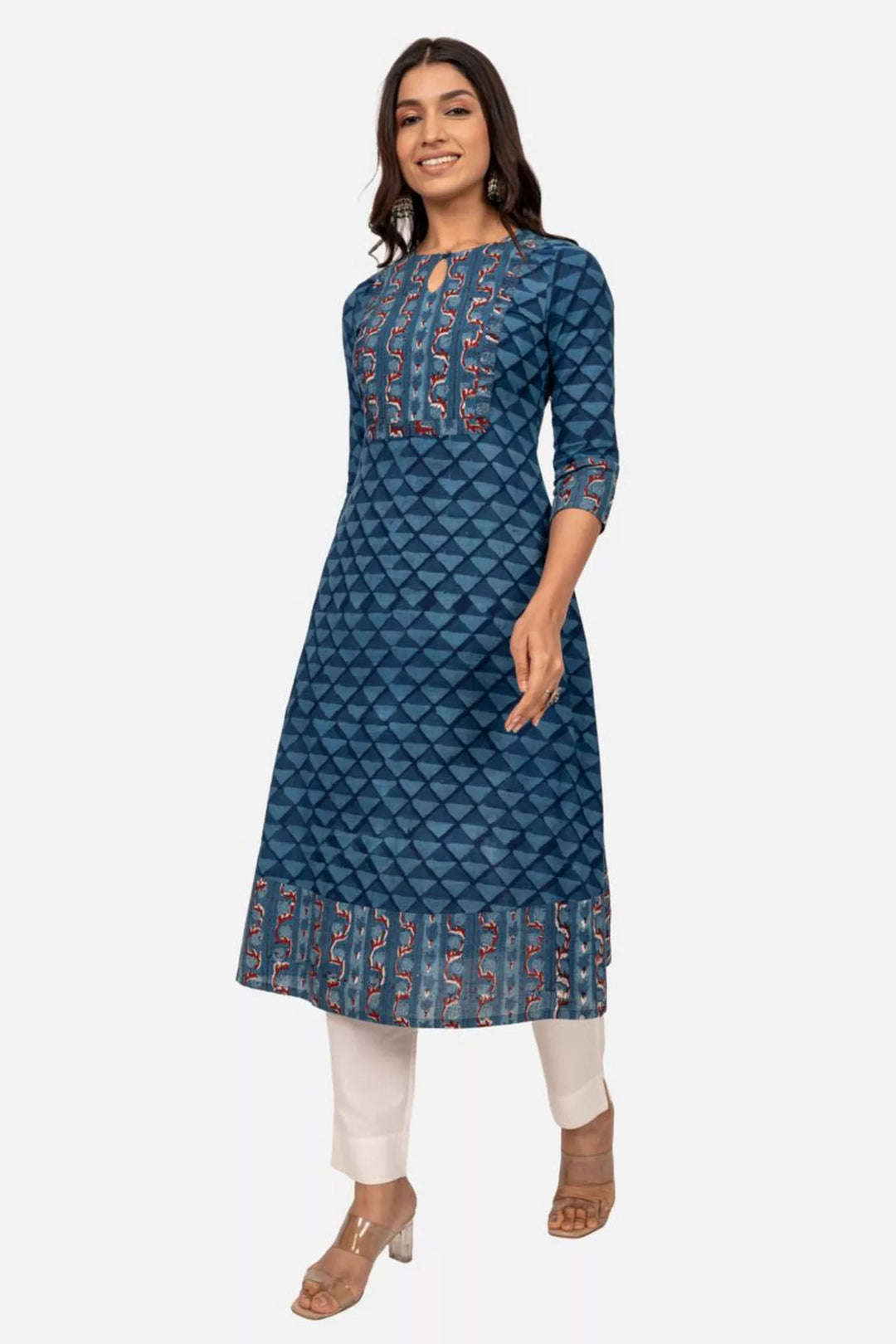 Indigo Daboo Print Kurta