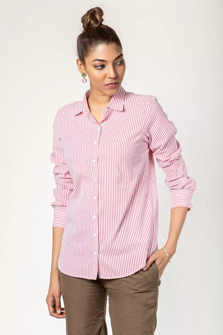 Red & White Striped Shirt