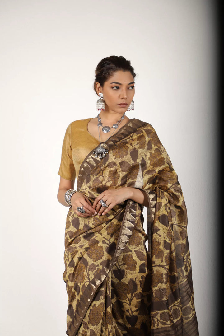 Shades Of Brown Saree