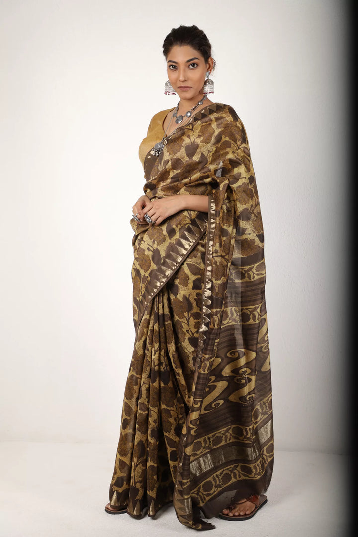 Shades Of Brown Saree