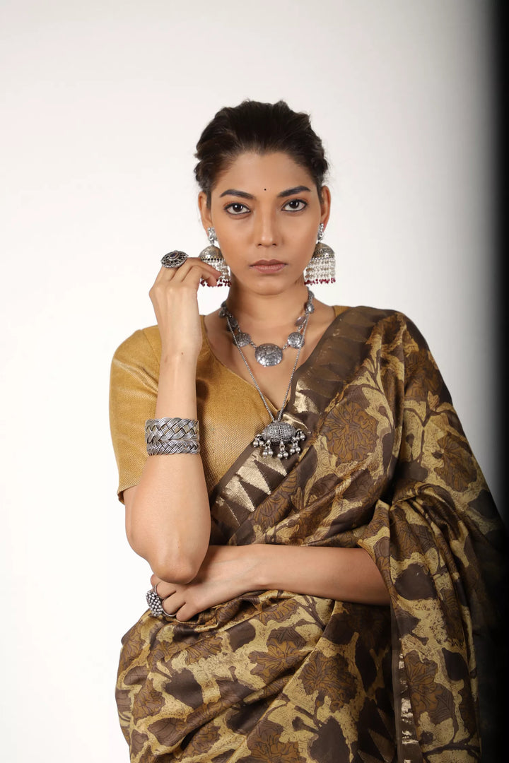 Shades Of Brown Saree