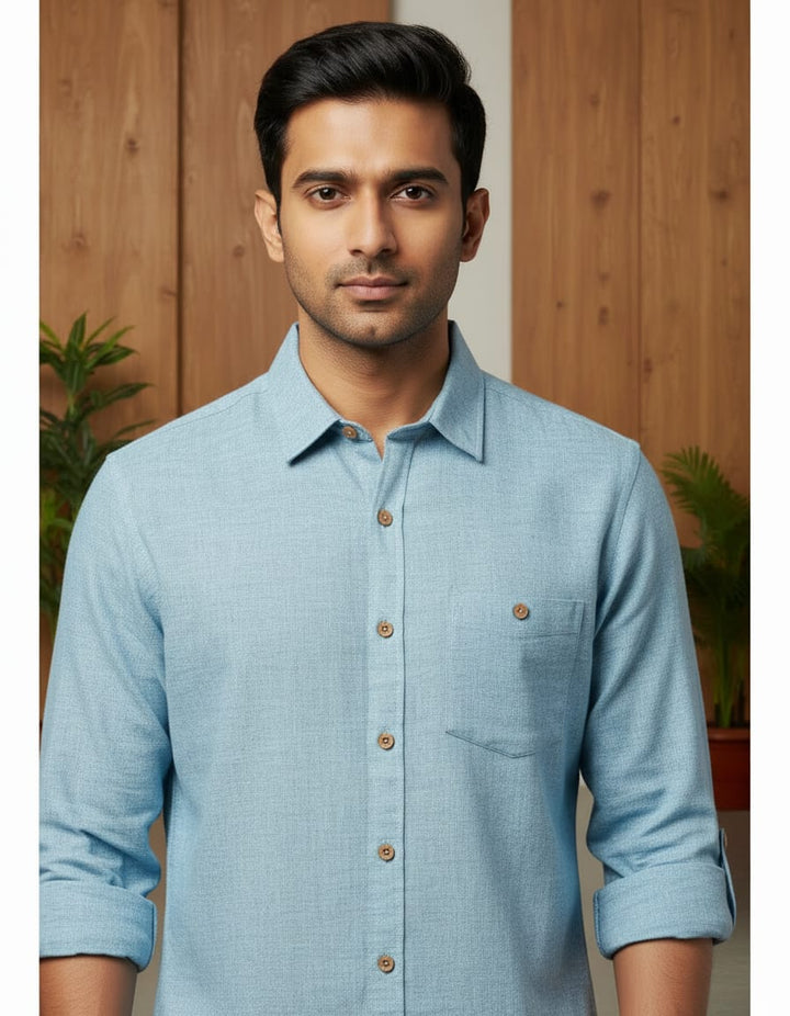 Sky Blue Chambray Shirt