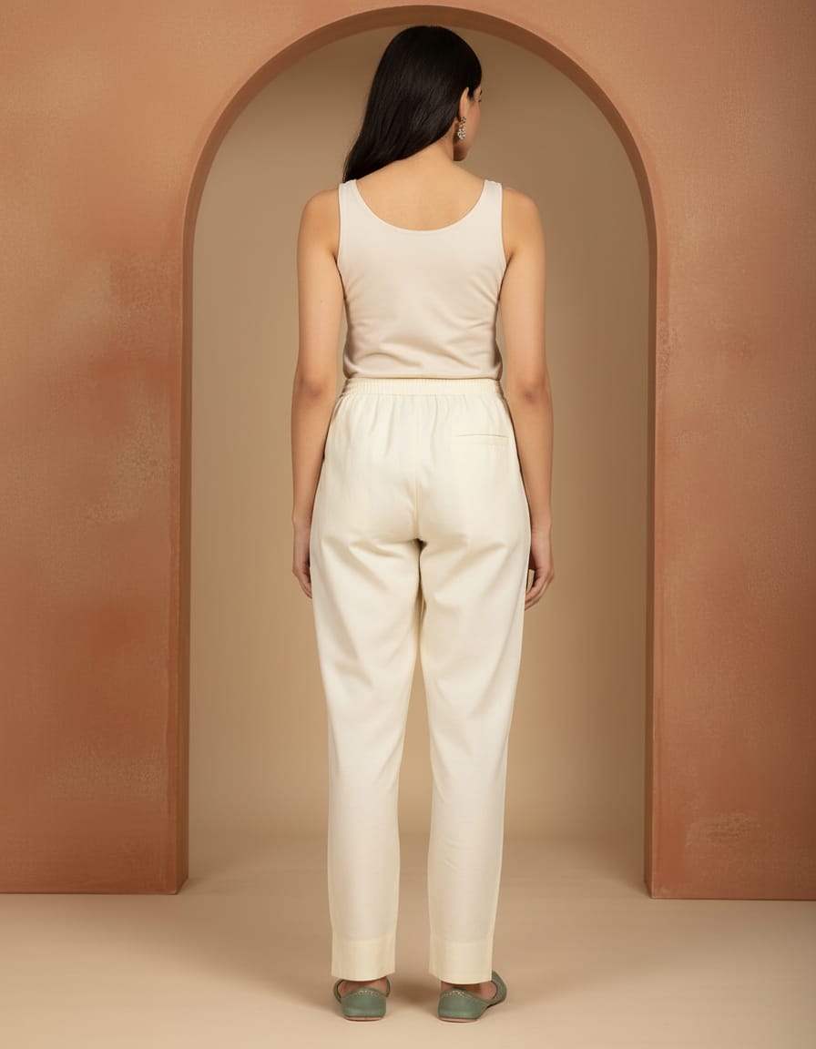 Cream Pants