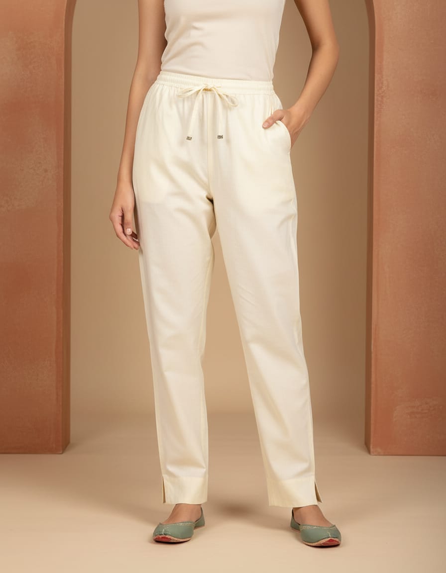Cream Pants