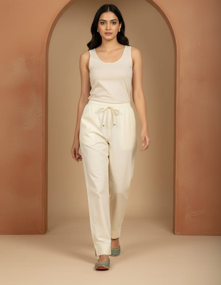 Cream Pants