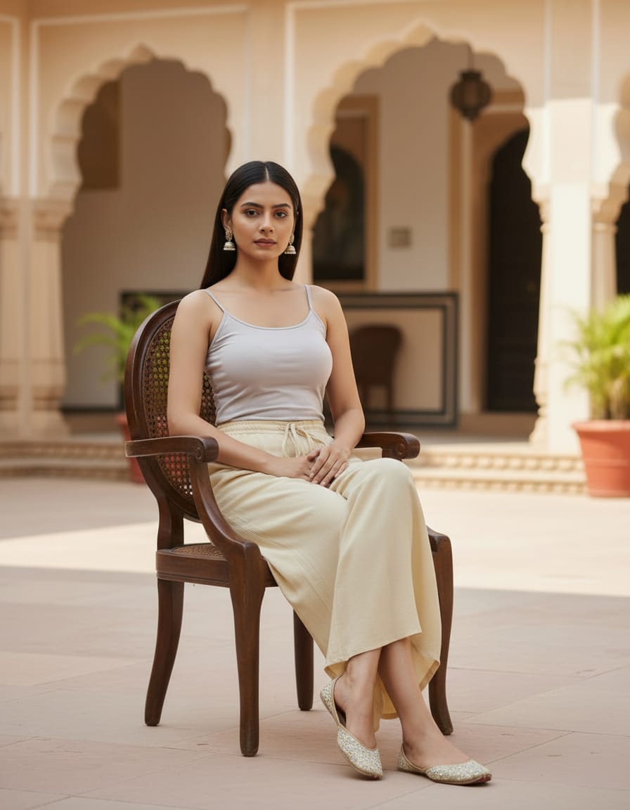 Beige Palazzo